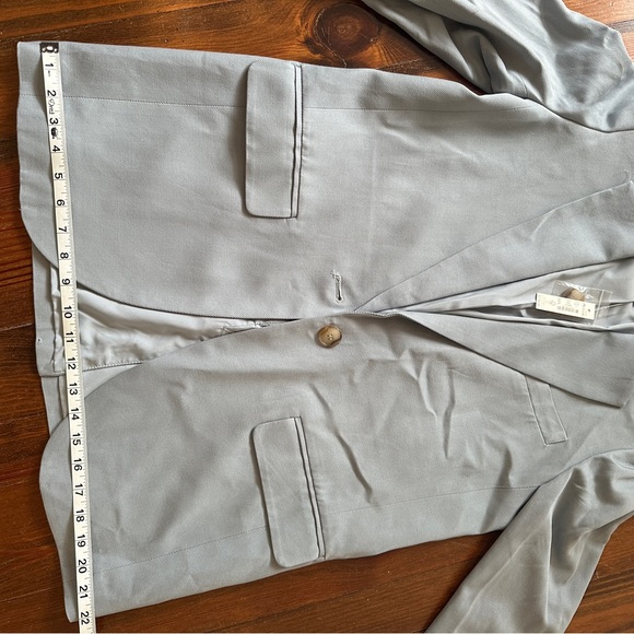 NWT Madewell Larsen Blazer in Drapeweave “Overcast” in size S - Picture 12 of 16